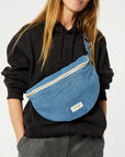 SAC BANANE CUSTINE BAG XL - DENIM CLAIR