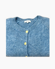 GILET BOUTON-JEANS CHINE