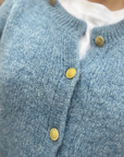 GILET BOUTON-JEANS CHINE