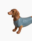 Sculpture Chien teckel "Rolf" - Bleu