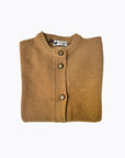 CARDIGAN COL ROND 7 BOUTONS -CAMEL