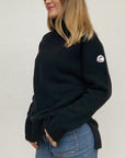 PULL COL ROULE FEMME -NOIR