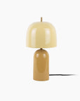 Lampe Rico à poser en métal - Jaune