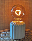 Lampe décorative mini blanche coeur LED à piles