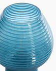 Lampe de table LED Ø18x23 cm ALENNA verre pétrole