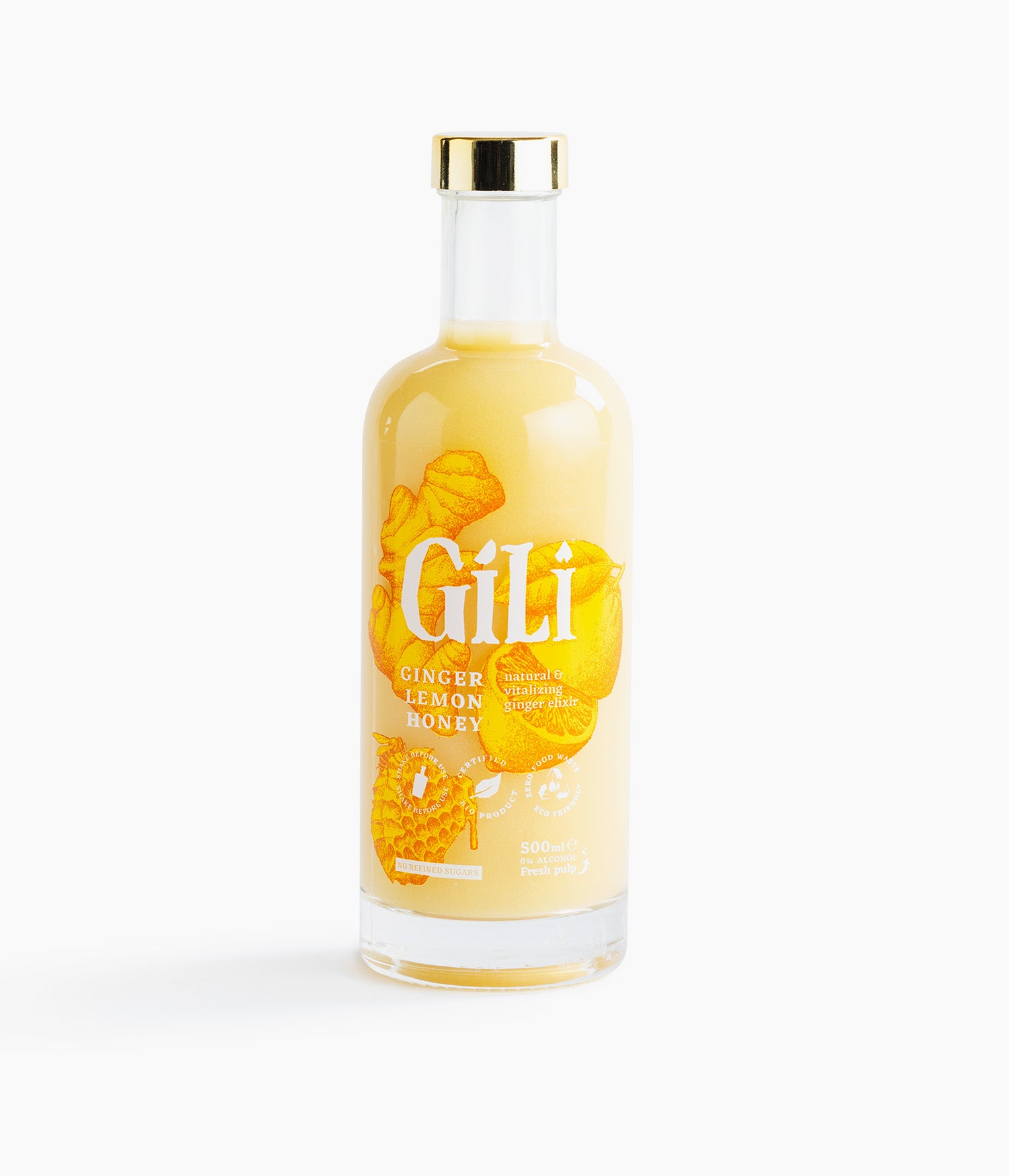 ÉLIXIR AU GINGEMBRE CITRONNÉ - BIOLOGIQUE (500ml)