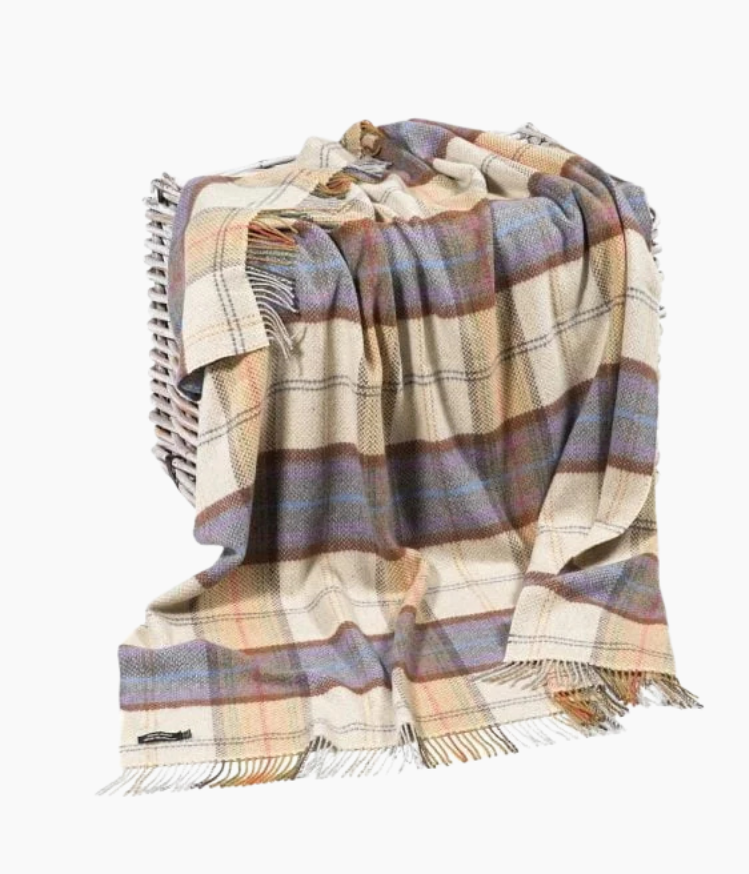 Couverture En Laine Mérinos 100% – Plaid 160x200cm Gris, Lavable Machine