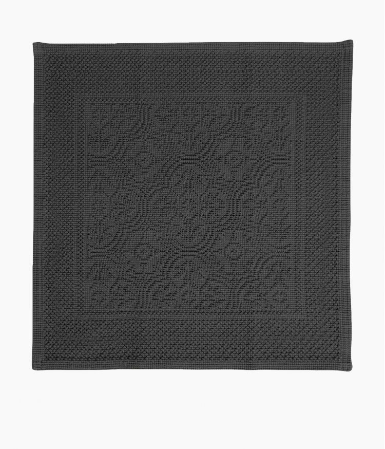Tapis de Bain en Coton 60 x 60 cm - Noir