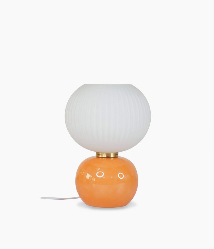 Lampe Adonis orange D20 H28cm