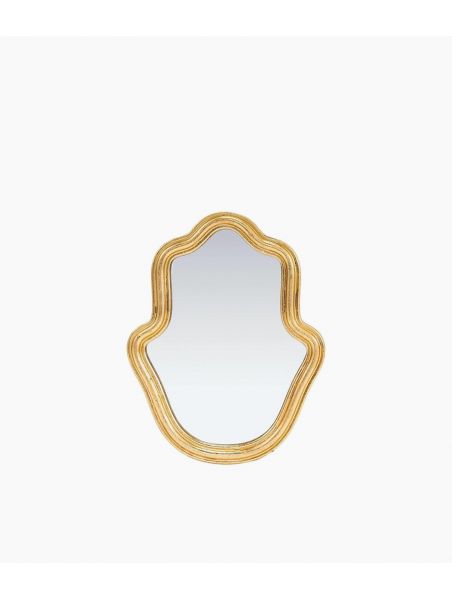 Miroir main doré L20,6 P1,7 H26,2cm