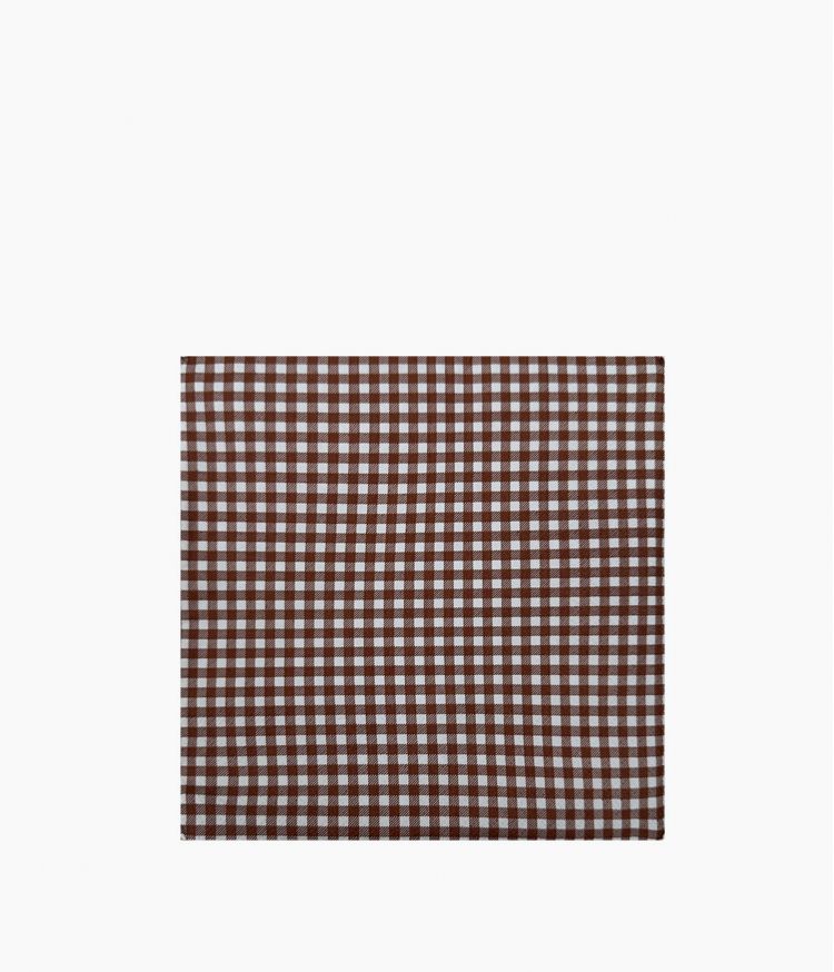 serviette papier vichy brun x20