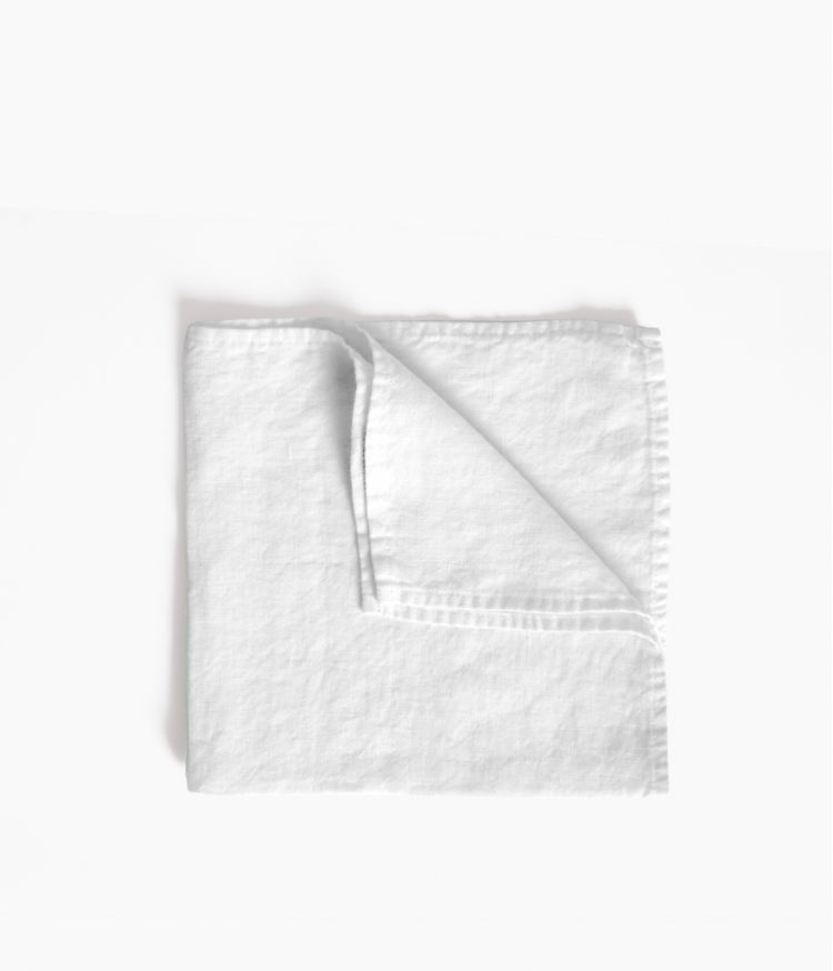 serviette de table 41*41 blanche