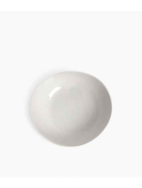 Assiette creuse en porcelaine blanche