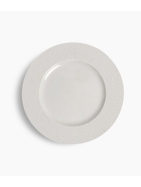 Assiette plate en Porcelaine blanche