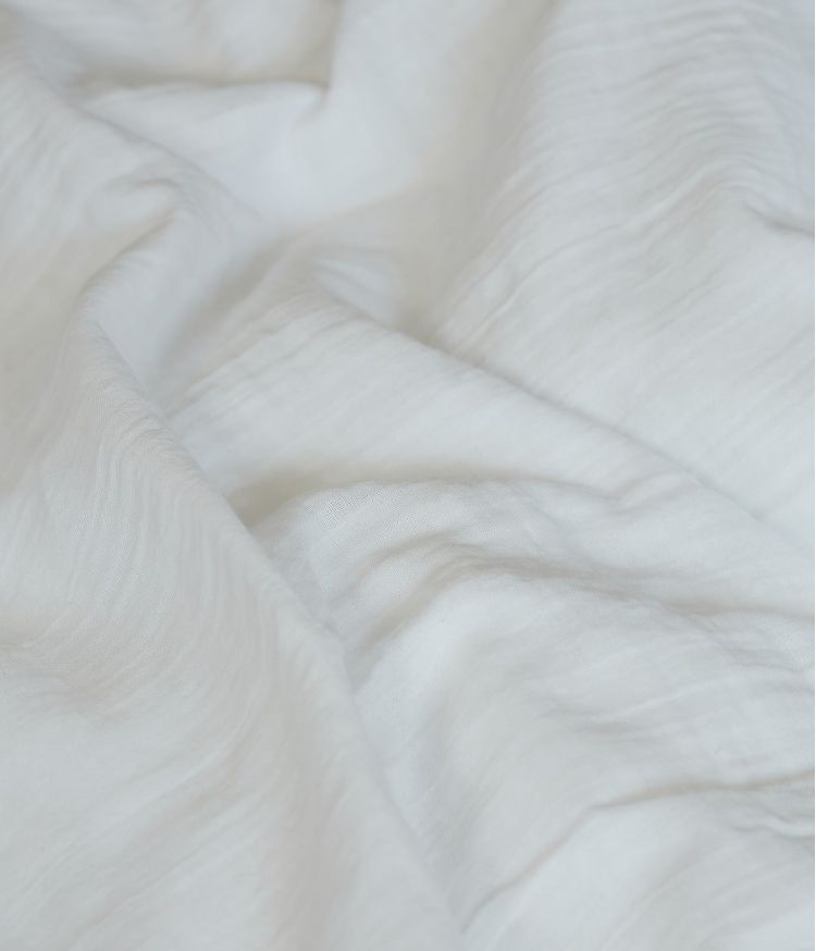 Housse de couette 240 x 220 cm en Voile de coton - Blanc