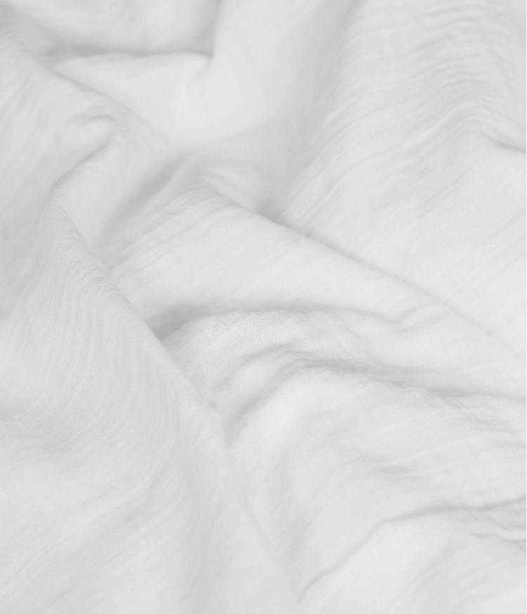Taie d'édredon 85 x 200 cm en Voile de coton - Blanc
