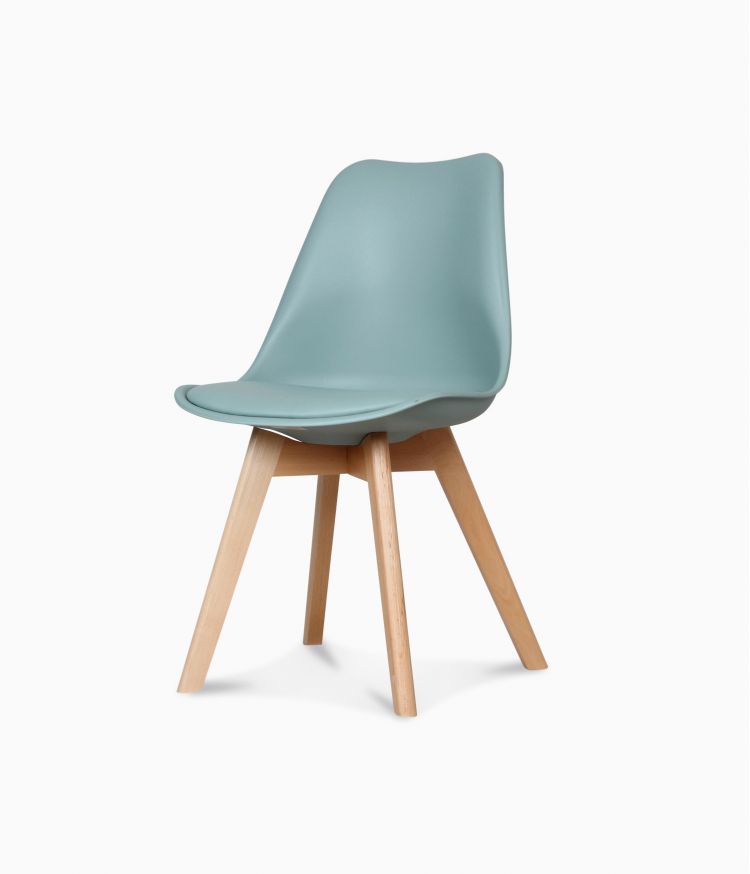 Chaise design scandinave - Vert thym