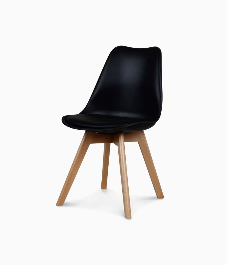 Chaise design scandinave - Noire