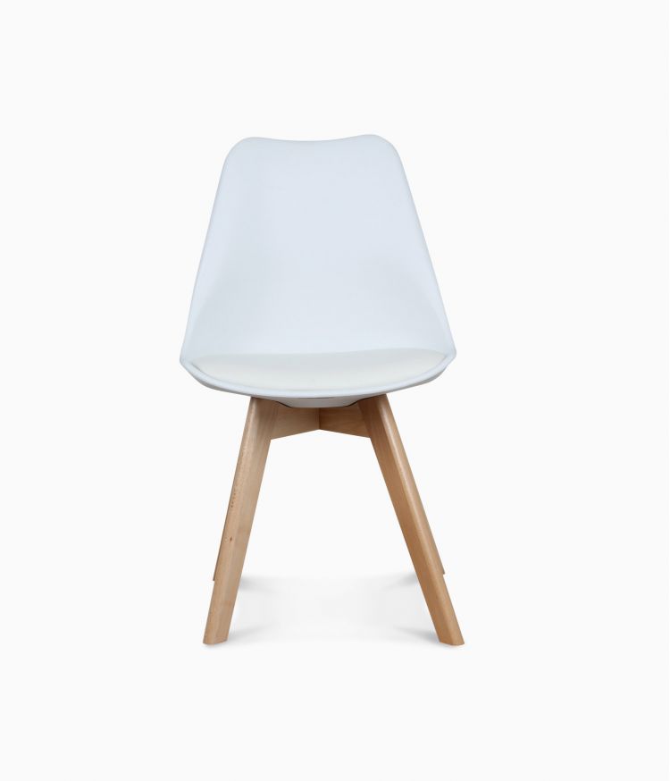 Chaise design scandinave - Blanche