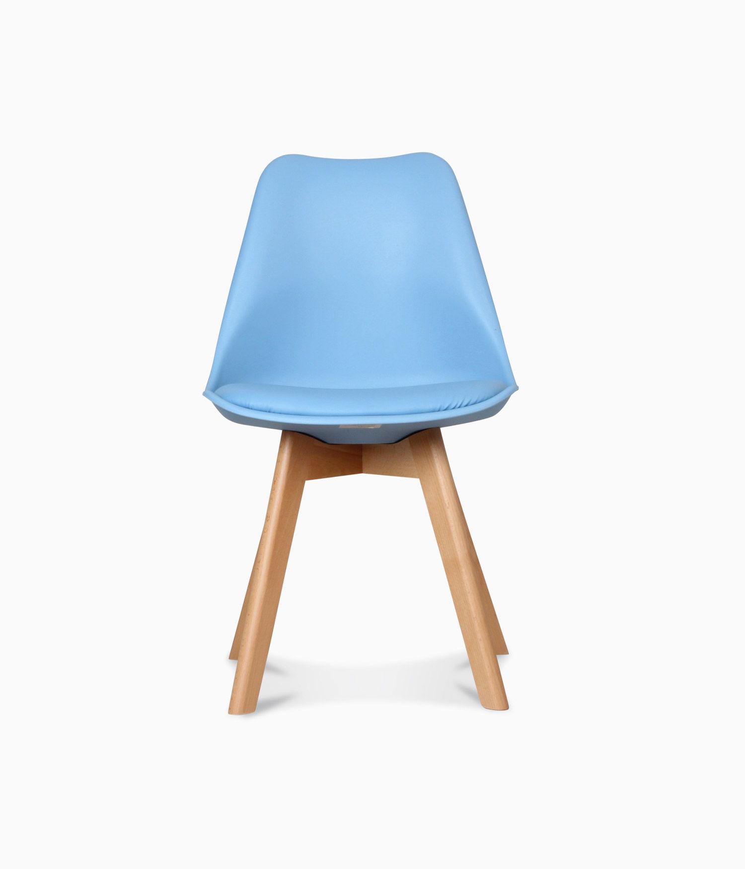 Chaise design scandinave - Bleu adriatic
