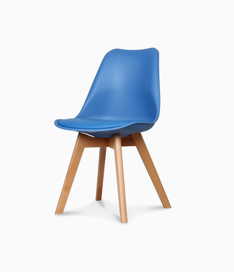 Chaise design scandinave - Bleu midnight