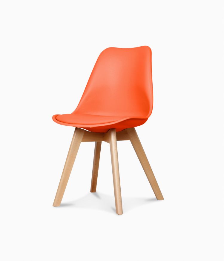 Chaise design scandinave - Orange