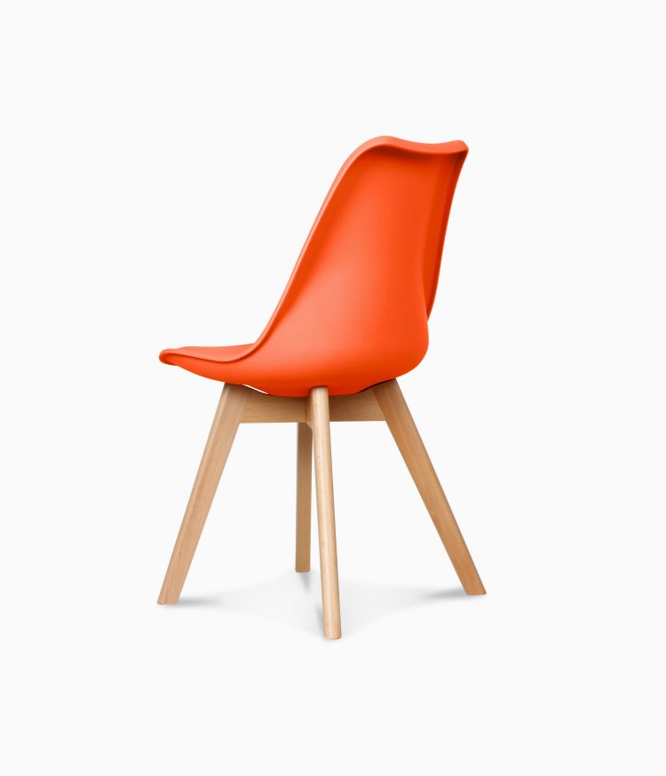 Chaise design scandinave - Orange