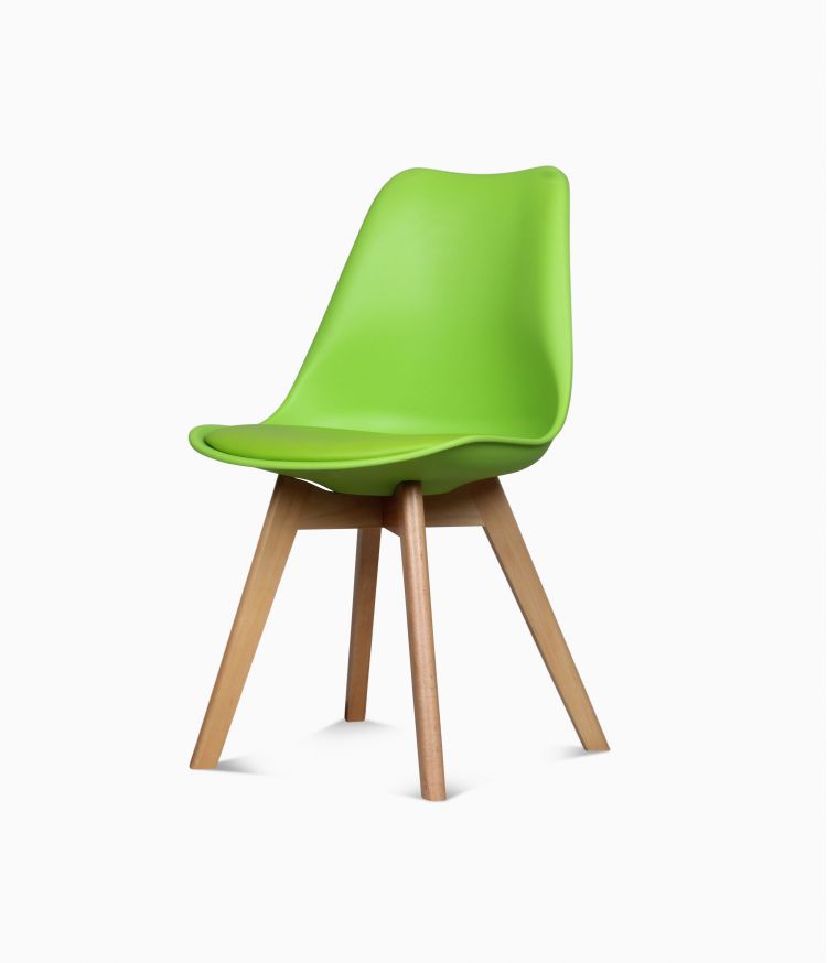 Chaise design scandinave - Verte
