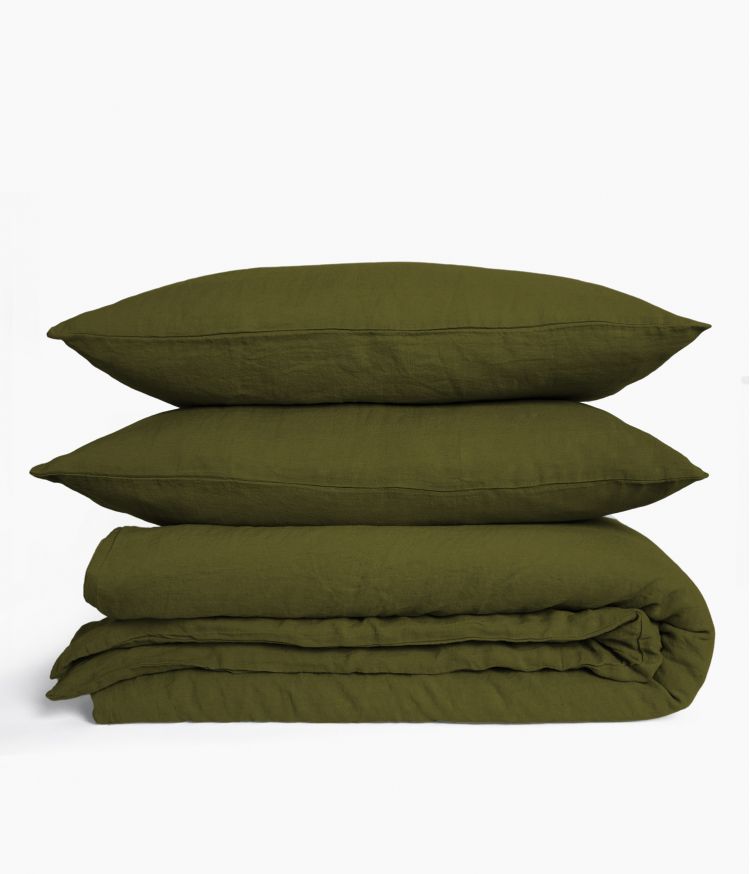 HOUSSE COUETTE 140200 OLIVE VITI