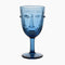 VERRE À PIED VISAGE BLEU