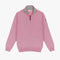 PULL COL MONTANT ZIP - Rose/Gris