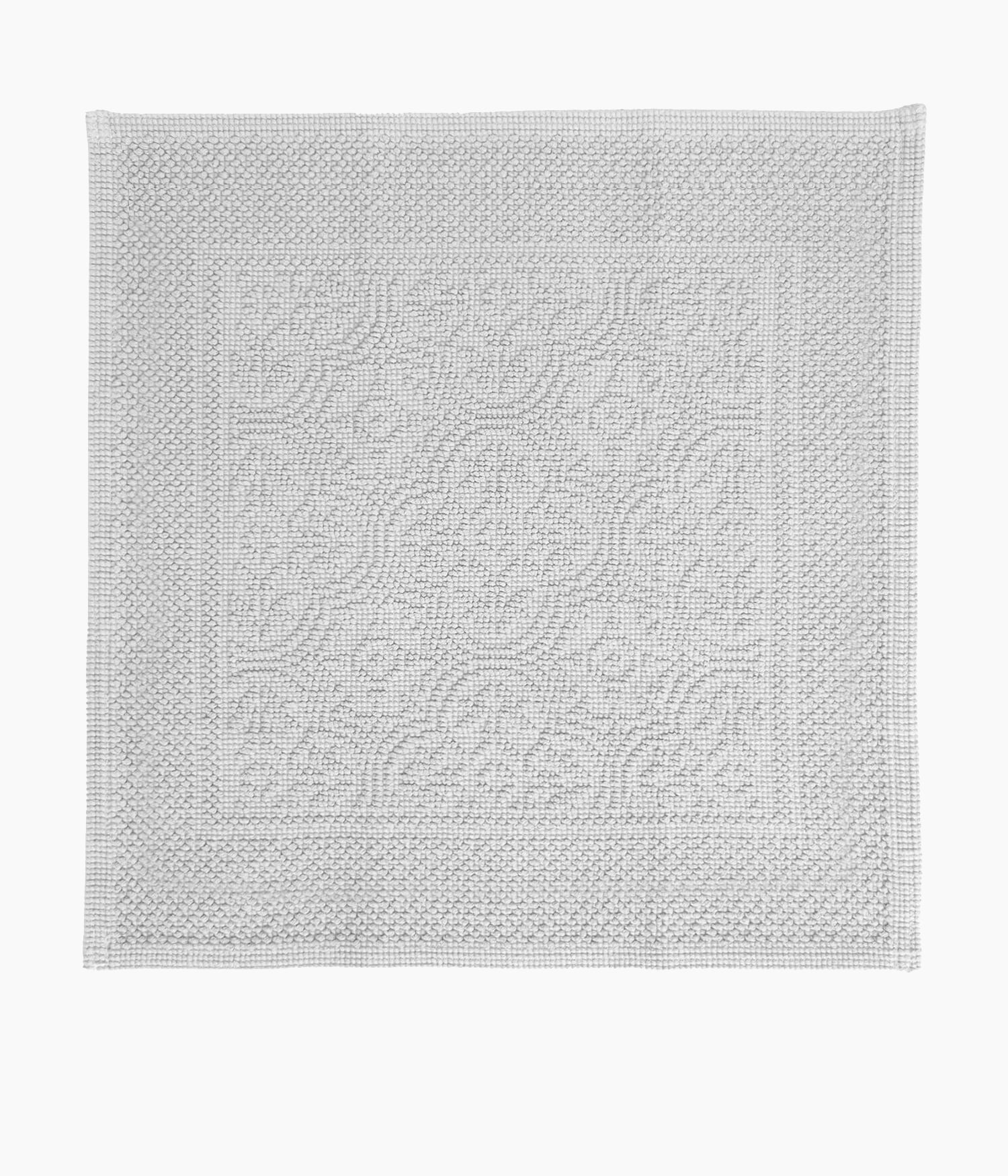 Tapis de Bain en Coton 60 x 60 cm - Blanc