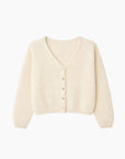 Cardigan Ecru en Mohair
