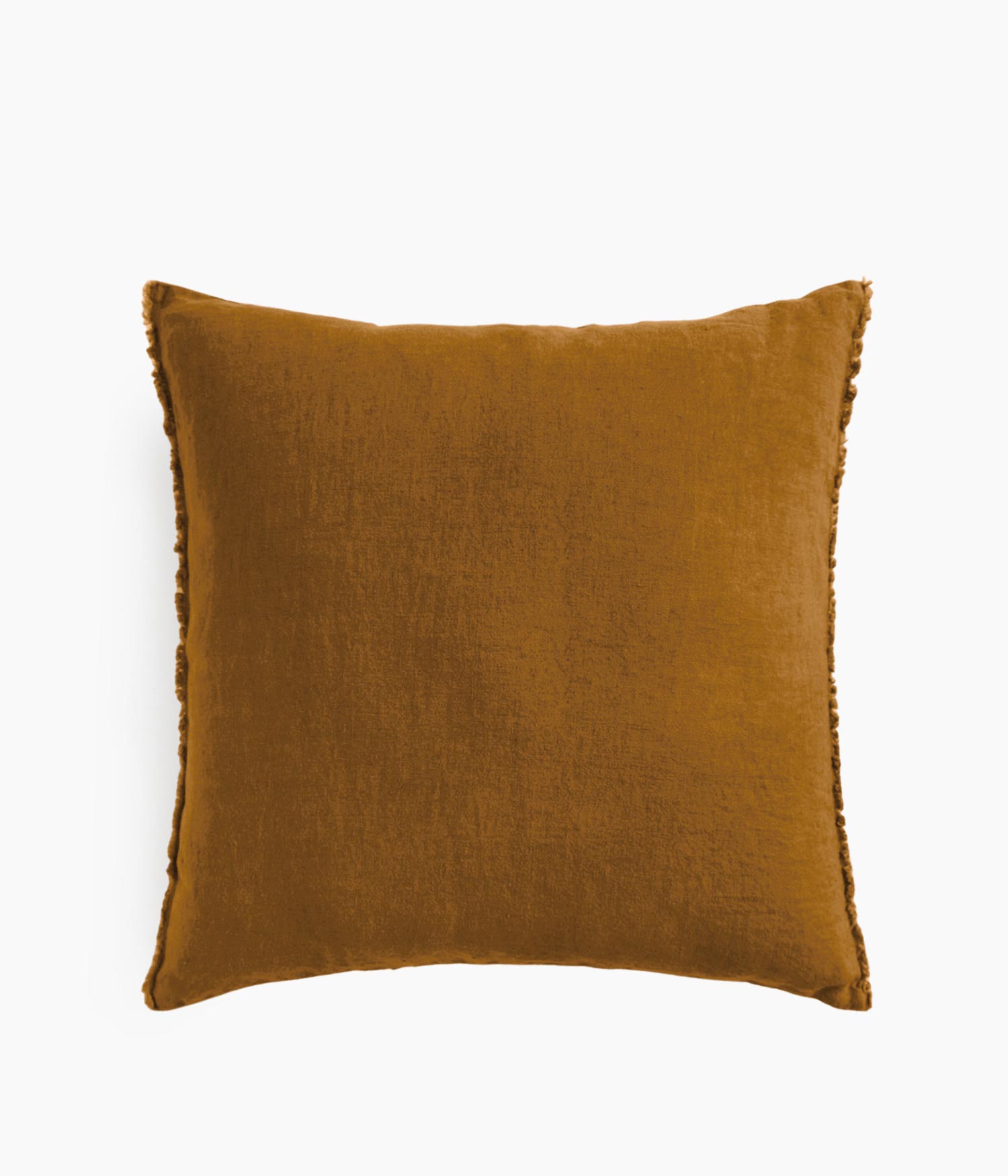 Housse de coussin 45 x 45 cm en Lin lavé - Daim