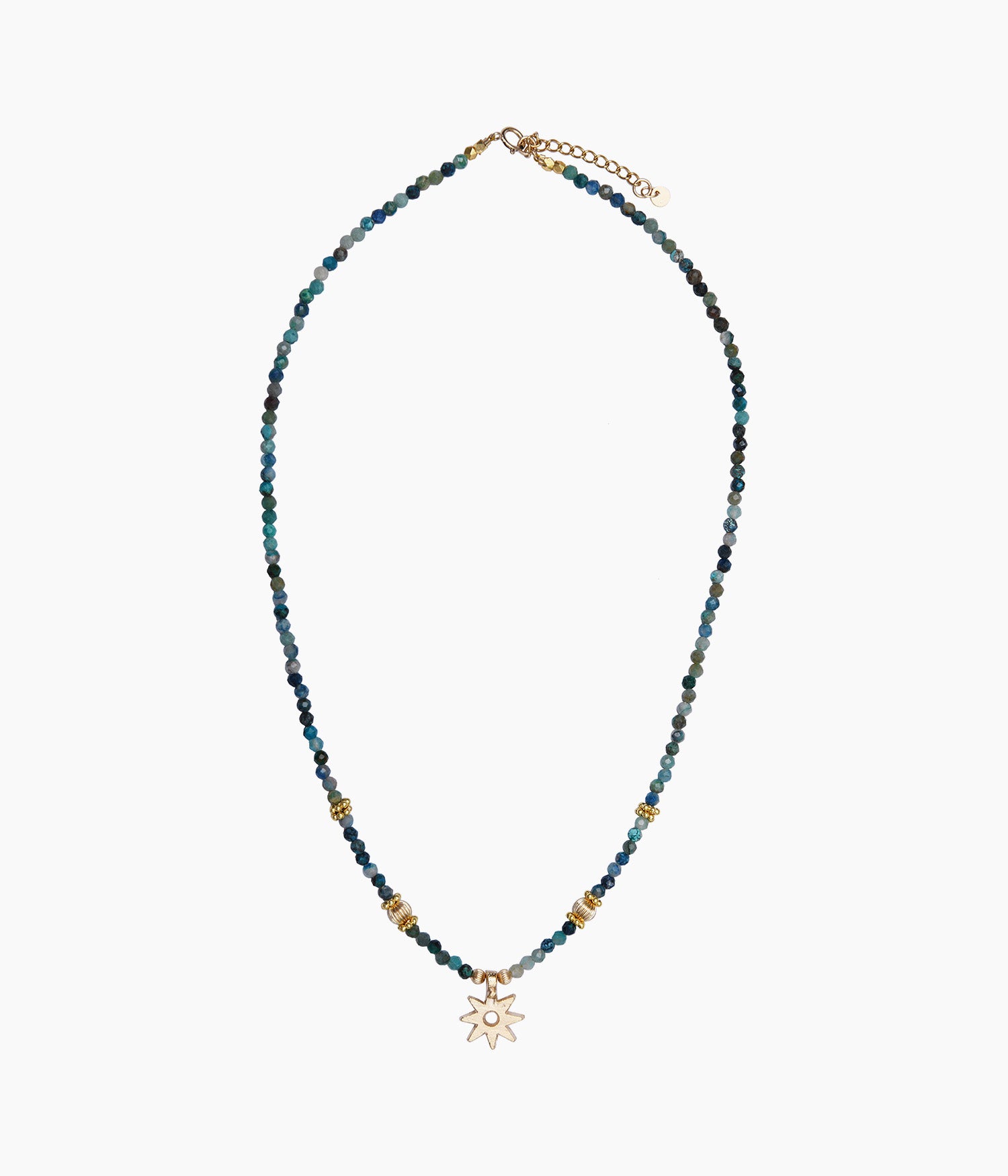 COLLIER MULTIPIERRE PO CHRYSOCOLLE