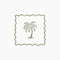 Lot de 20 Serviettes papier palmier kaki