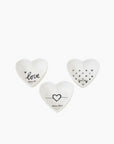 Lot de 3 Bols "Coeur" assort.