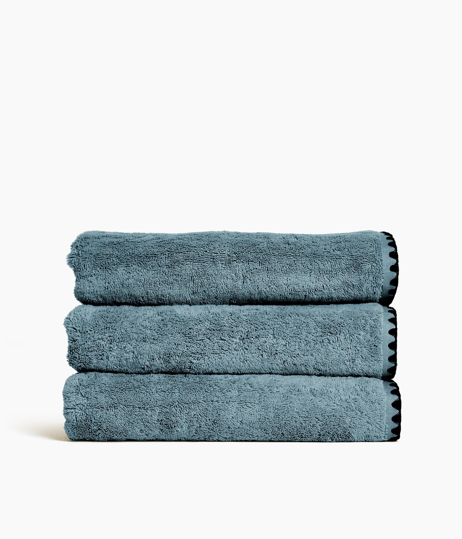 DRAP DE BAIN 90 X 140 CM EN COTON - BLEU STONE