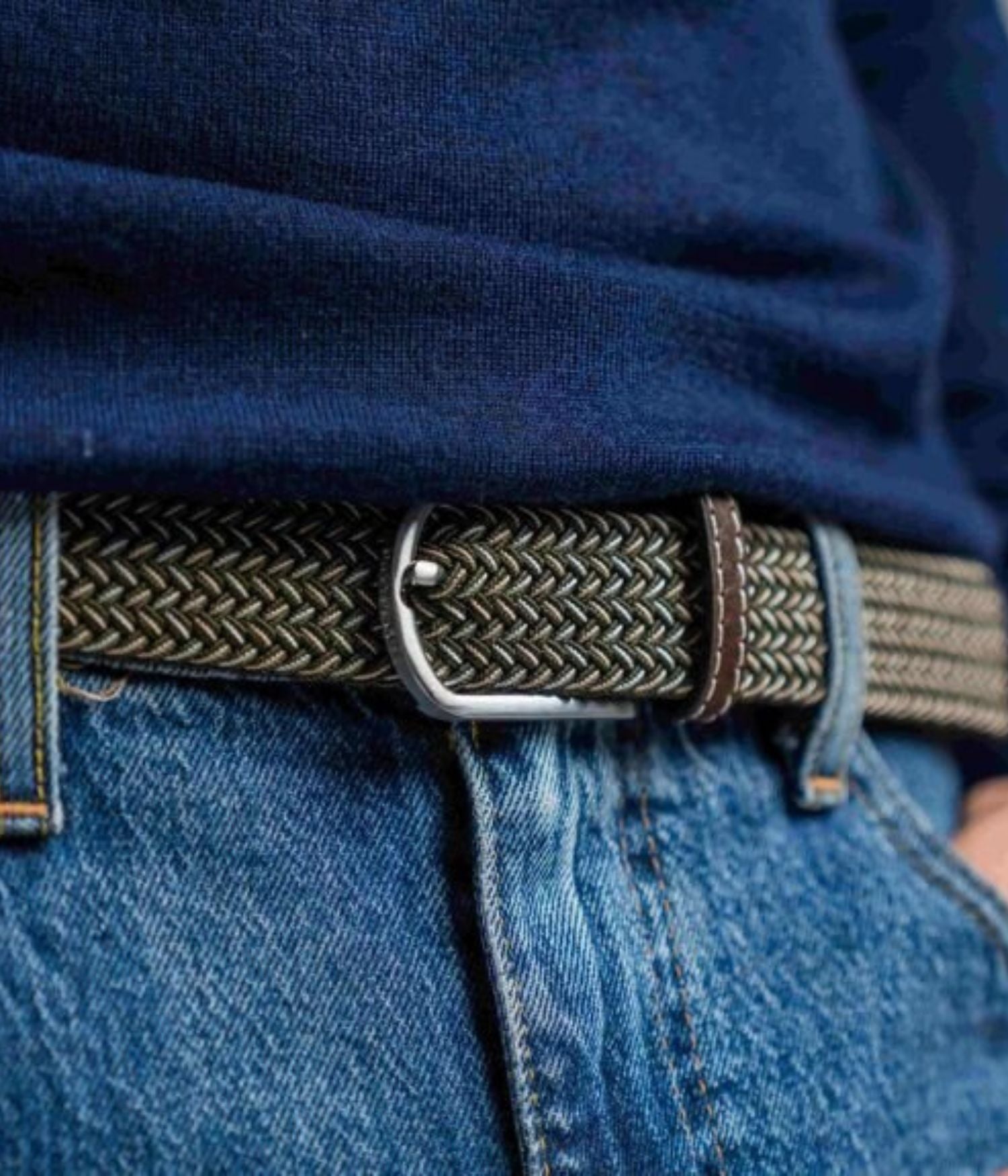 CEINTURE TRESSEE ELASTIQUE LA QUEBEC TAILLE 1