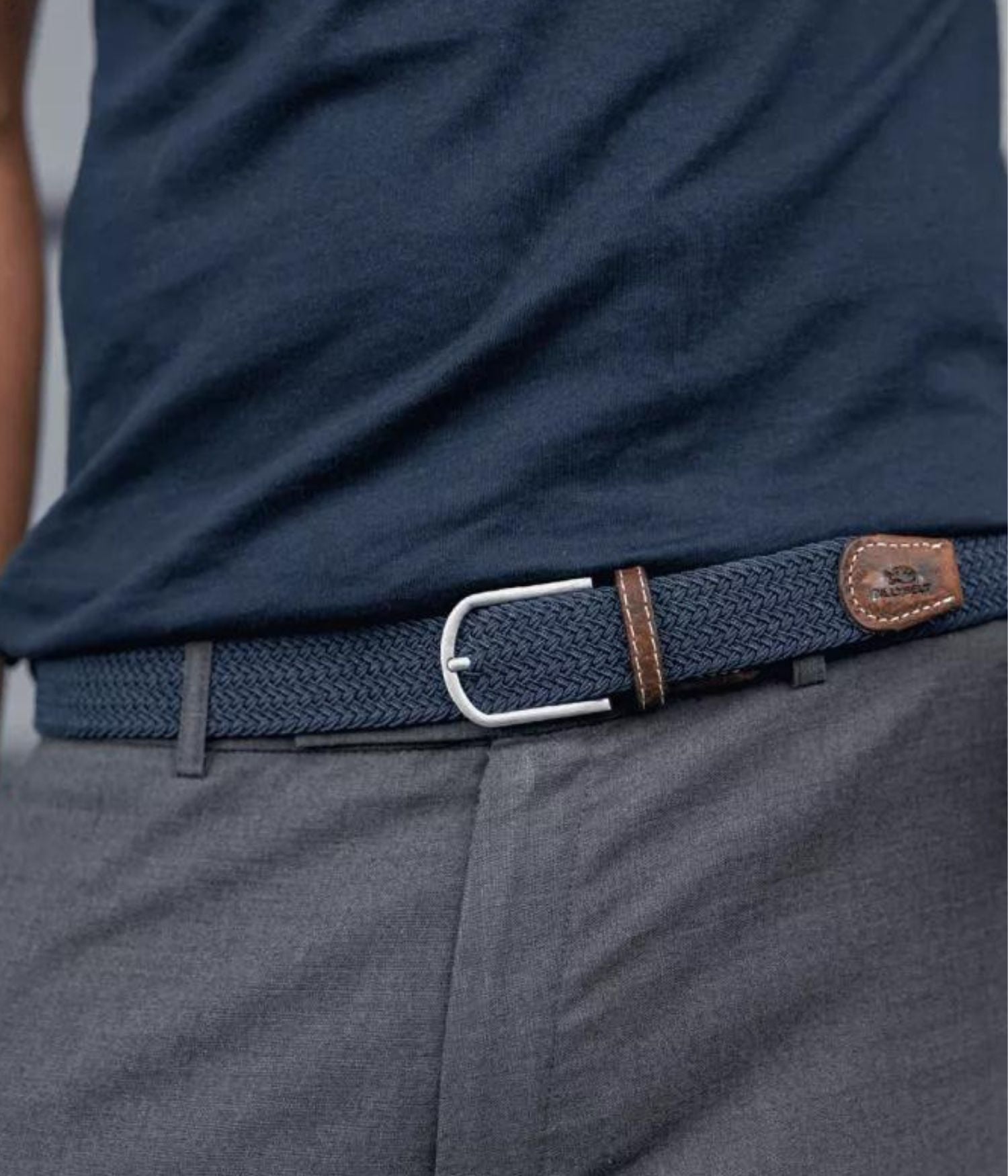 CEINTURE TRESSÉE BLEU ARDOISE TAILLE 1