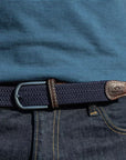 CEINTURE TRESSÉE BLEU MARINE TAILLE 2