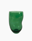 VERRE GOBELET TRIBU- VERT FONCE D7 H11CM