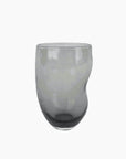 VERRE GOBELET TRIBU- GRIS D7 H11CM