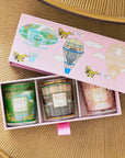 BOUGIES TRIO TRAVEL CANDLES MY FIRST SINGAPORE - ATHENS - PARIS