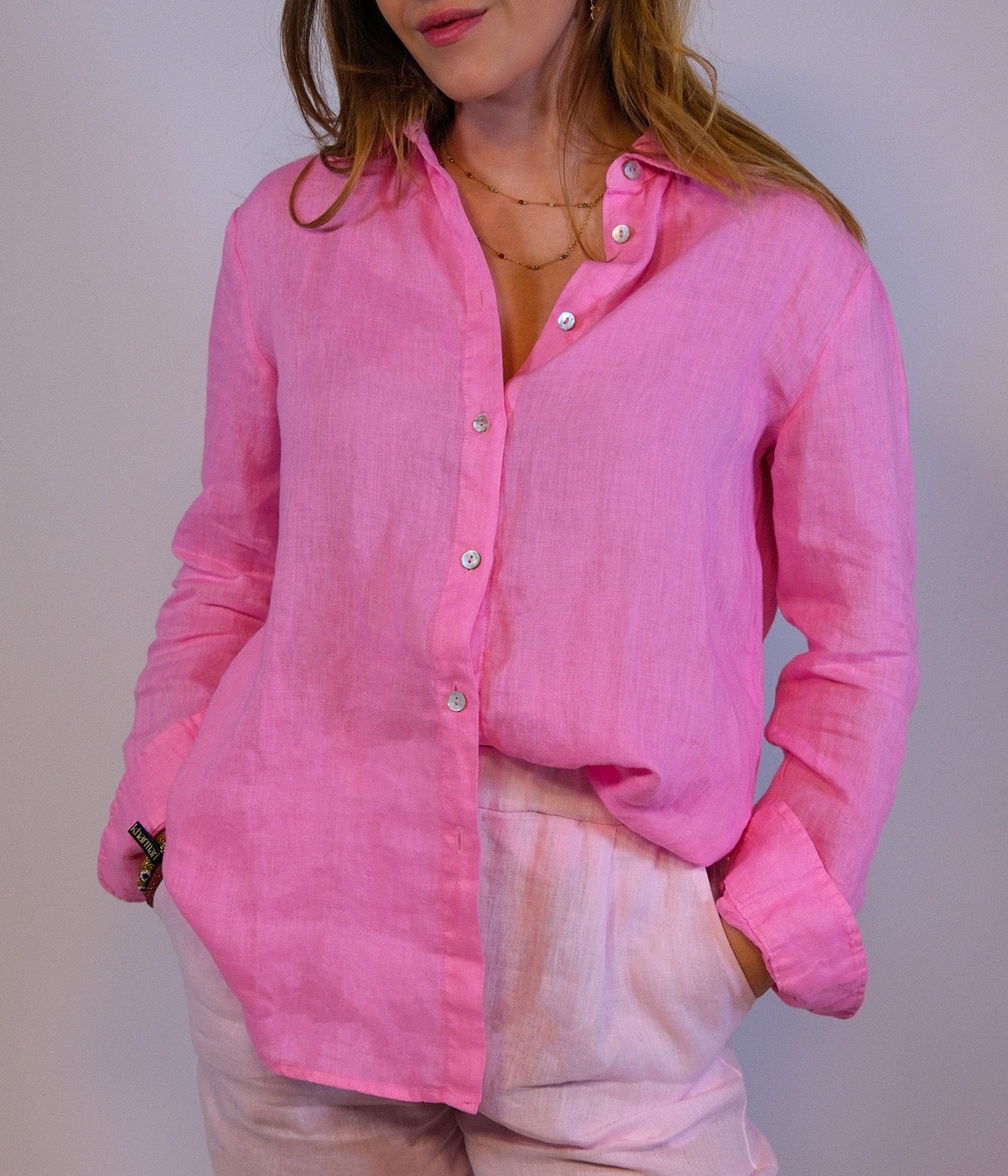 CHEMISE ML - ROSA  BUBBLE 975