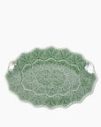 Plat flora ovale L33 P22,5 H3cm