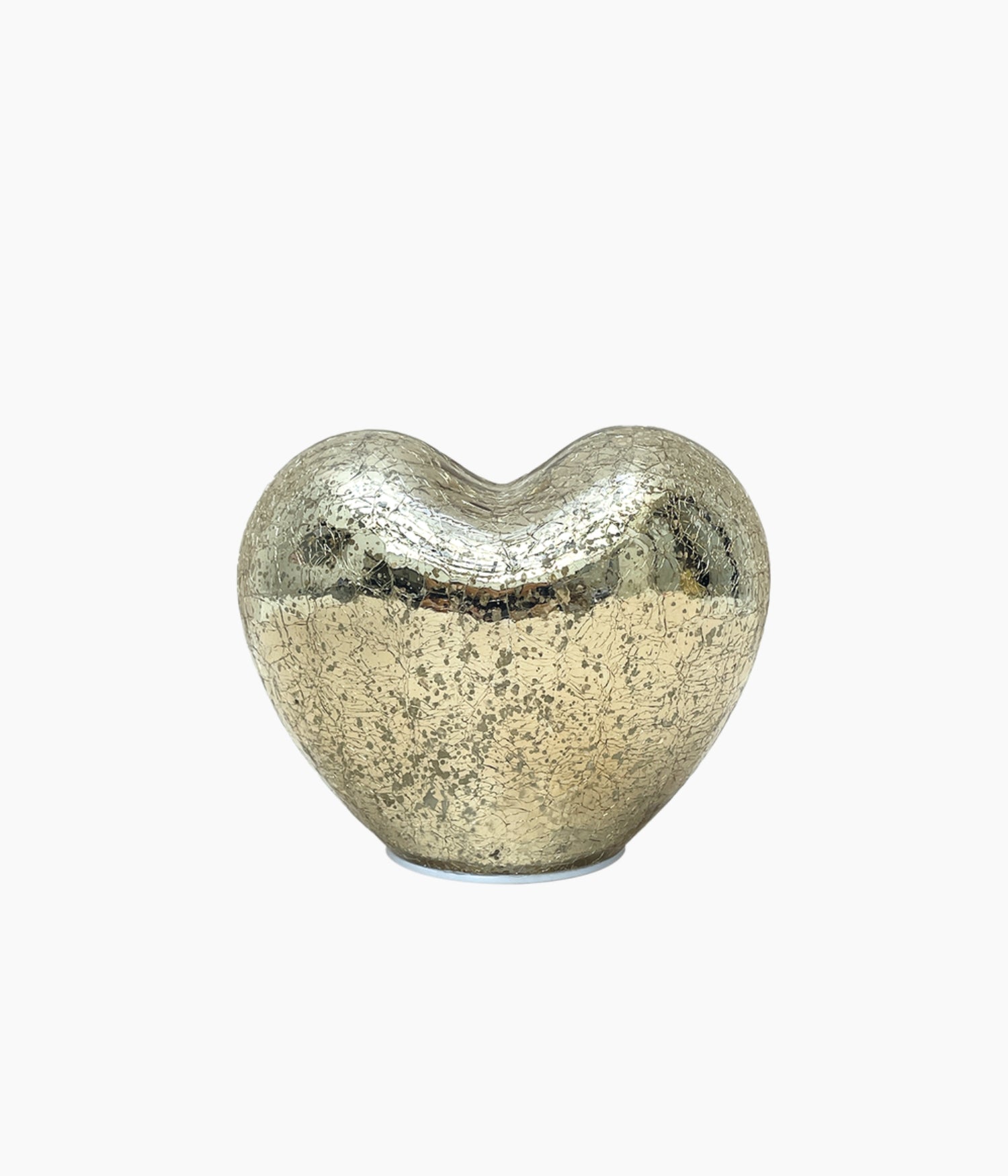 Déco LED coeur doré vieilli à piles