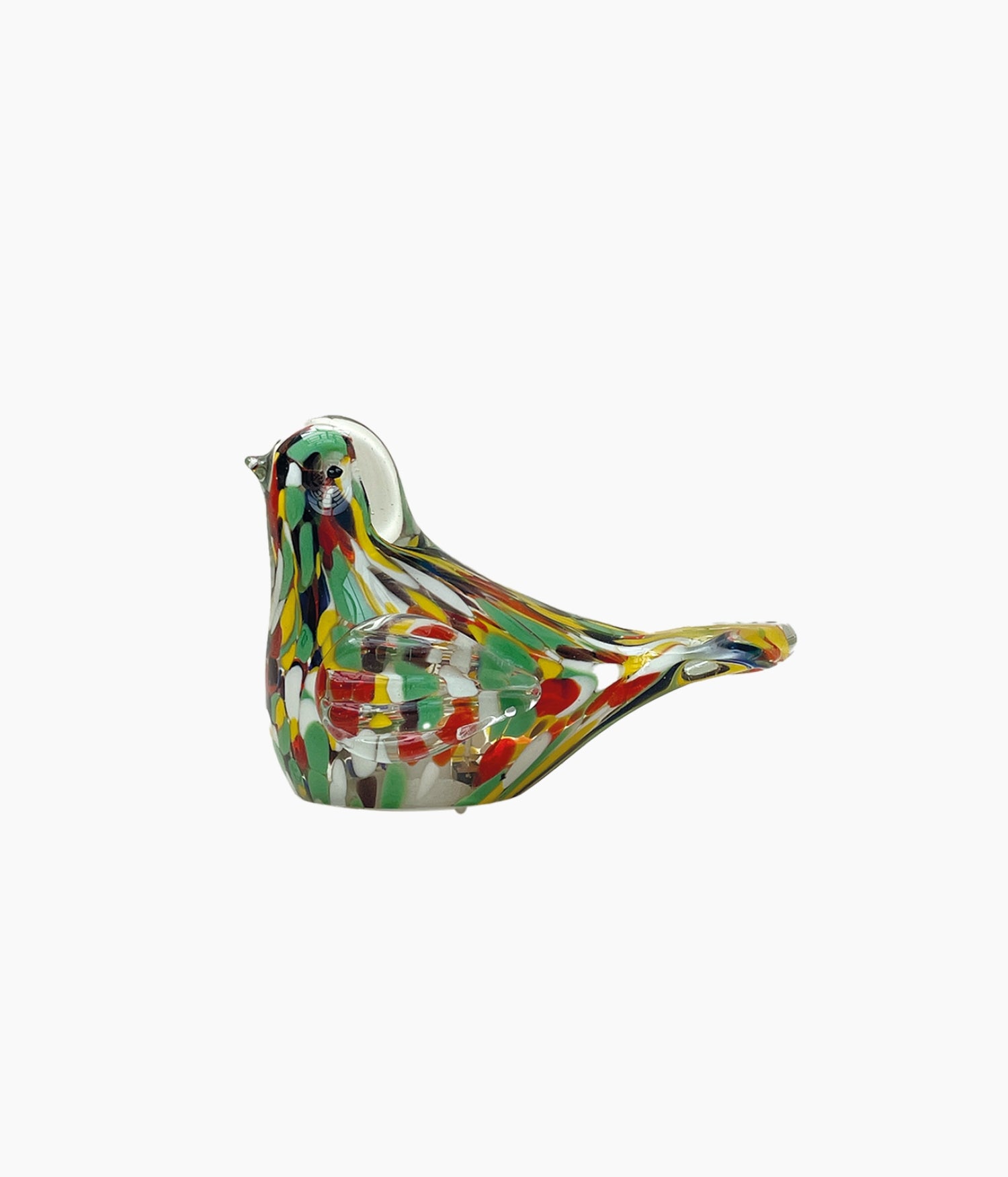 Déco LED oiseau moucheté multicolore à piles