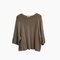 PULL MANCHE 3/4 -TAUPE