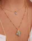 COLLIER MARGUERITE AMAZONITE